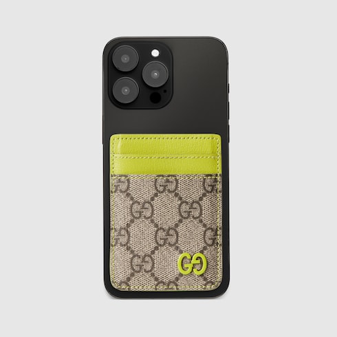 Kartenetui mit Magnetfunktion und lindgrünem Besatz