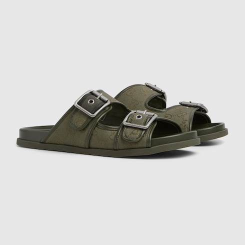 Sandalo slider uomo con fibbie