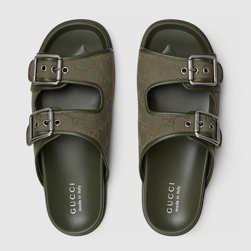 Sandalo slider uomo con fibbie