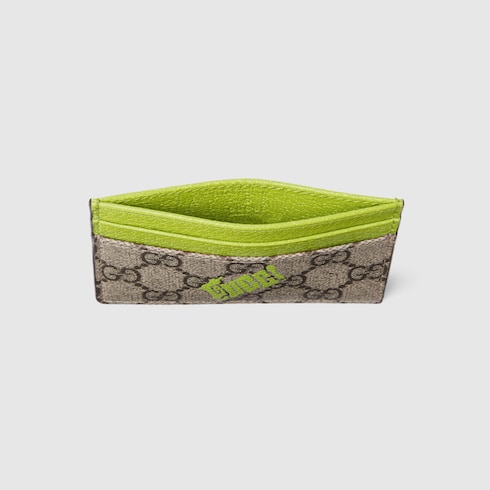 Bi-color card case with print