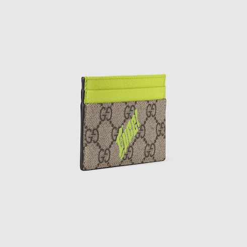 Bi-color card case with print