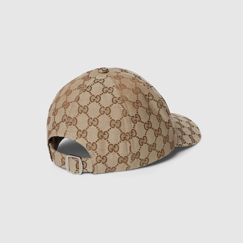 GG canvas baseball cap with print in Beige Green Original GG GG canvas baseball cap with print in Beige Green Original GG
