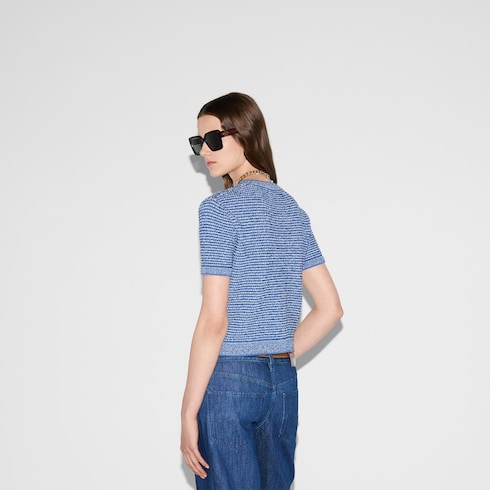 Fine cotton crewneck top