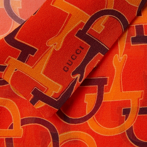 Printed silk shirt