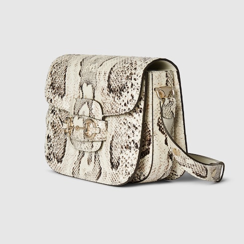 Gucci Horsebit 1955 python medium shoulder bag