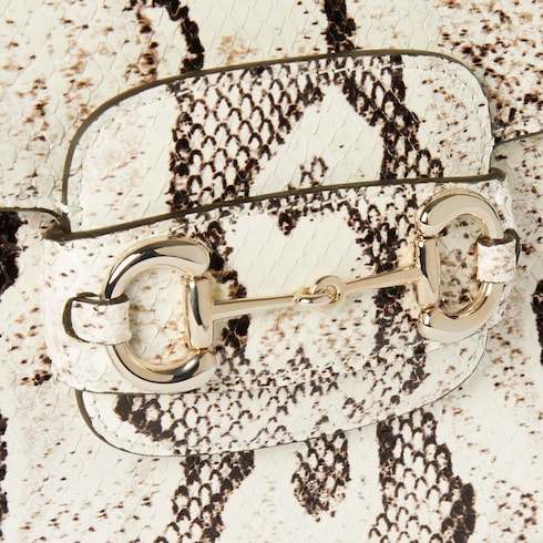 Gucci Horsebit 1955 python medium shoulder bag