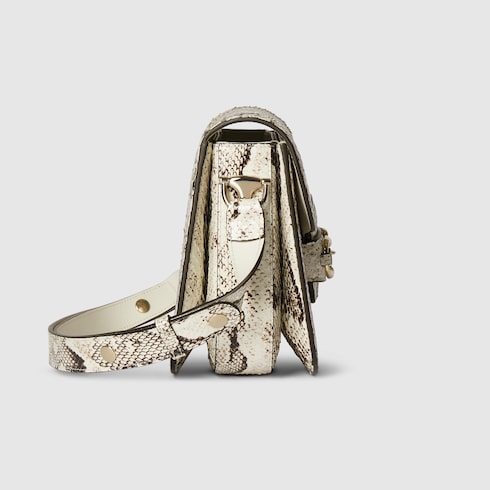 Gucci Horsebit 1955 python medium shoulder bag
