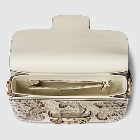 Gucci Horsebit 1955 python medium shoulder bag