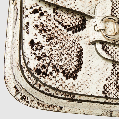 Gucci Horsebit 1955 python medium shoulder bag