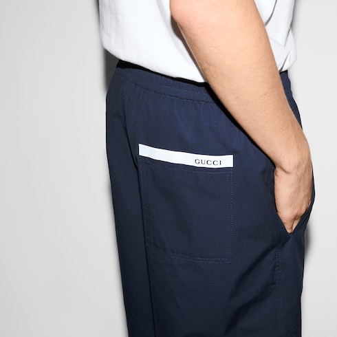 Shorts aus Baumwollpopeline