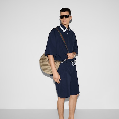 Shorts aus Baumwollpopeline