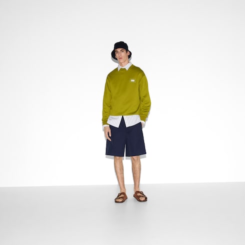 Shorts aus Baumwollpopeline