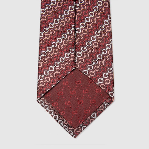 Cravatta in seta jacquard con Morsetti