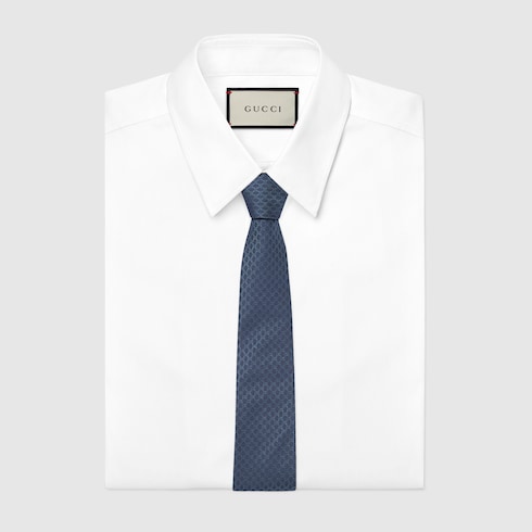GG silk jacquard tie