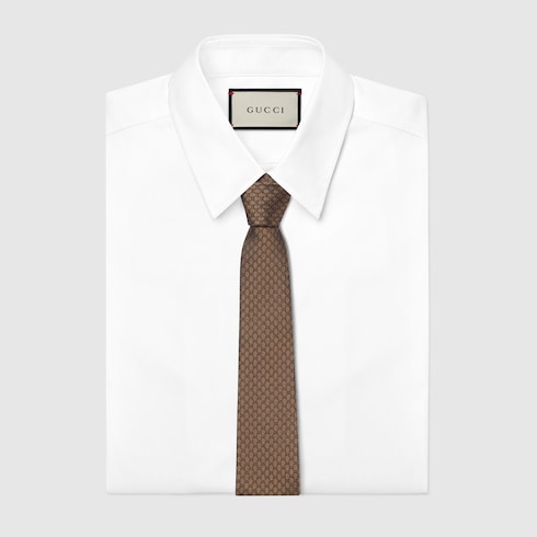 GG silk jacquard tie