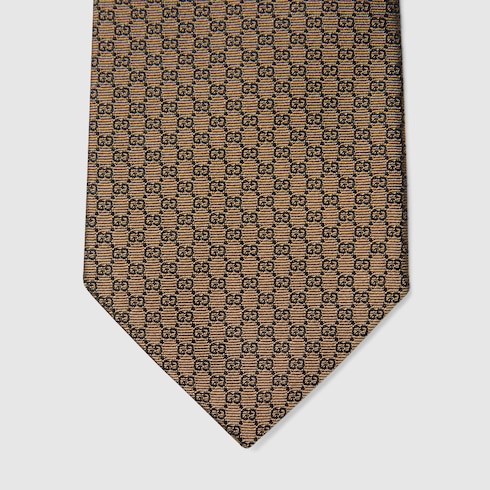 GG silk jacquard tie
