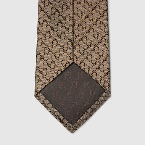GG silk jacquard tie