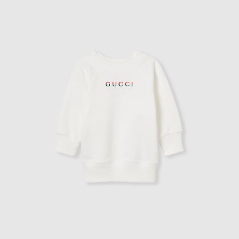 Baby-Sweatshirt aus Baumwolle mit Stickerei