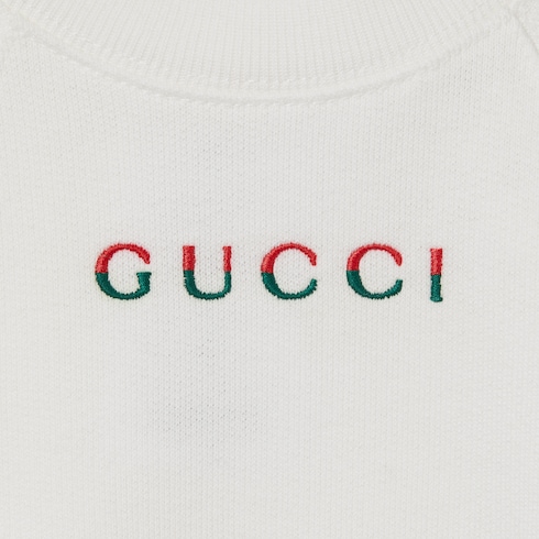 Sweat-shirt pour bébé en coton avec broderies
