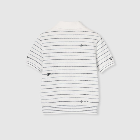 Polo pour enfant en coton à rayures