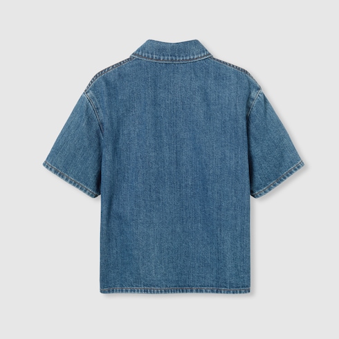 Children's lasered denim shirt