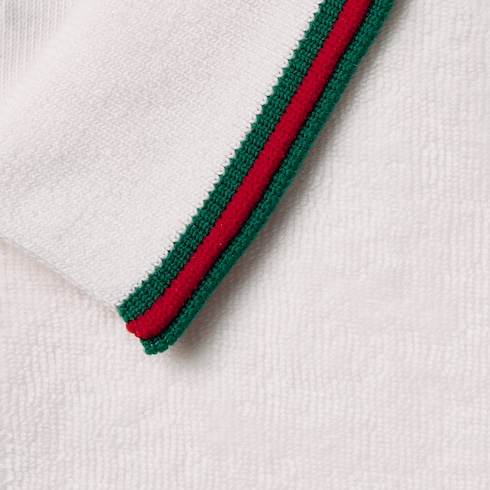 Polo bambino in cotone con Web