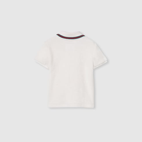 Polo pour bébé en coton avec bande Web