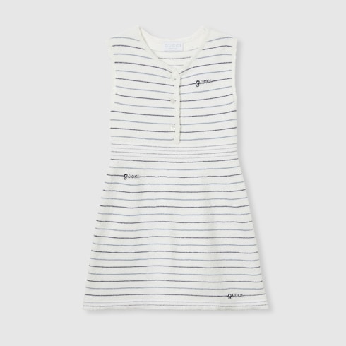 Children's striped cotton dress