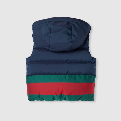 Gilet matelassé en nylon avec bande Web pour enfant