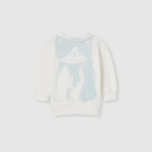 Baby cotton sweatshirt with print