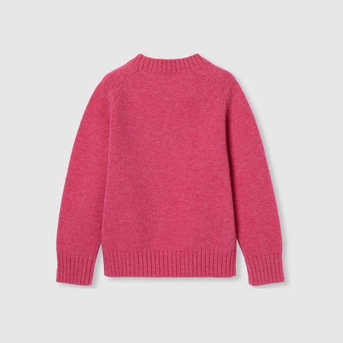 Children's wool sweater with embroidery