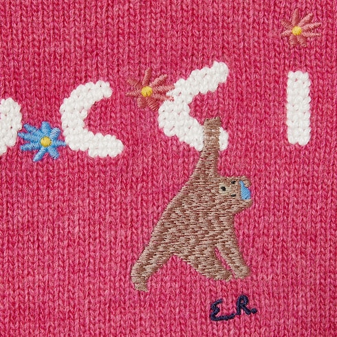 Children's wool sweater with embroidery