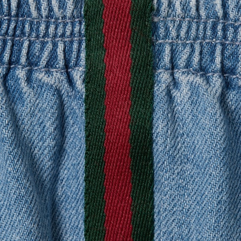 Baby denim shorts with Web