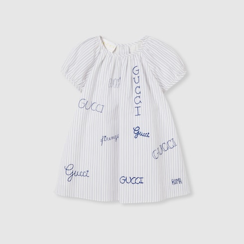 Baby embroidered muslin dress