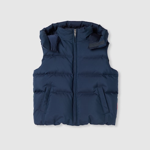 Gilet matelassé en nylon avec bande Web pour enfant