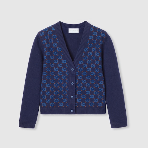 Children's wool cardigan with embroidery