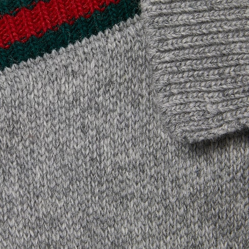 Cappotto bambino in lana con inserto Web