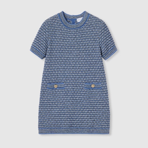 Children's wool bouclé dress