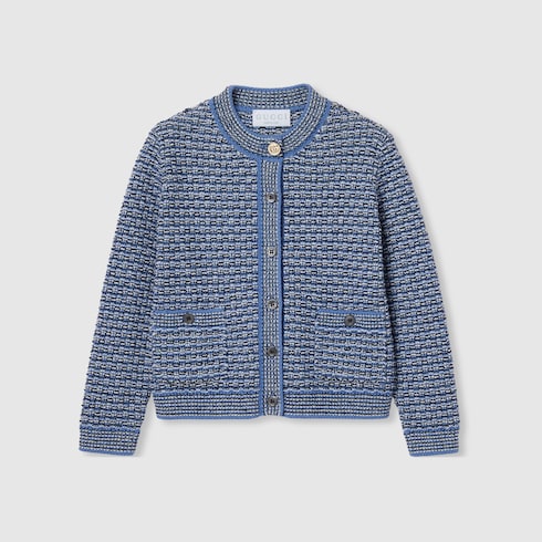 Kinder-Cardigan aus Wollbouclé