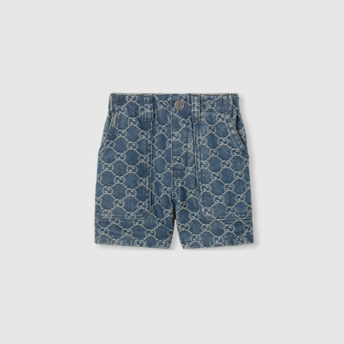 Baby GG denim shorts
