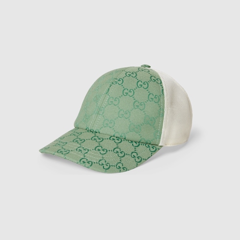 Original GG canvas baseball hat in green and white | GUCCI® US