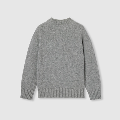 Pull pour enfant en laine avec broderie