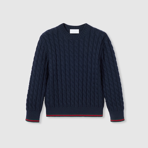 Children's wool sweater with Web