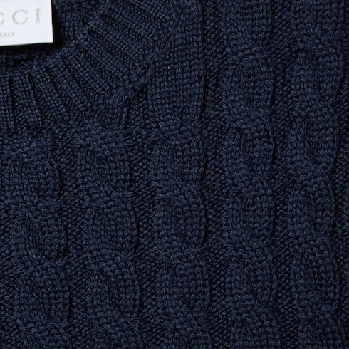 Children's wool sweater with Web