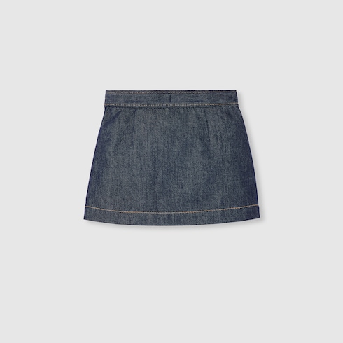 Kinderrock aus Denim mit Horsebit