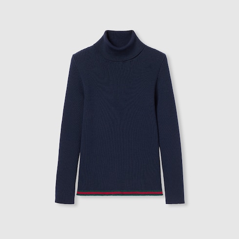 Children's ribbed wool sweater