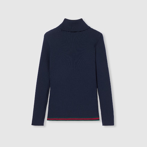 Children's ribbed wool sweater