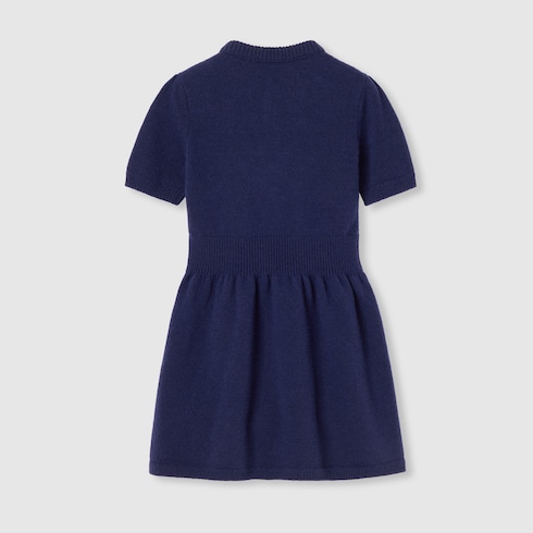 Children's wool dress with embroidery