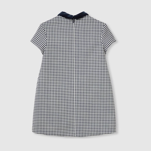 Robe pour enfant en laine à motif Vichy