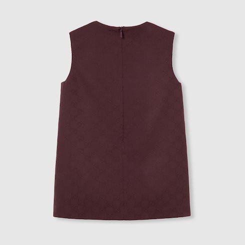 Vestido infantil de lana con GG